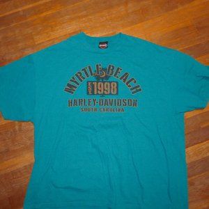 Mens 2XL Harley Davidson Motorcycles Myrtle Beach South Carolina HOG T SHIRT
